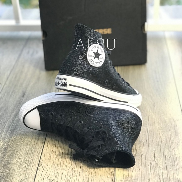 Converse Ctas Stingray Metallic HI Black W AUTHENT - Picture 5 of 7